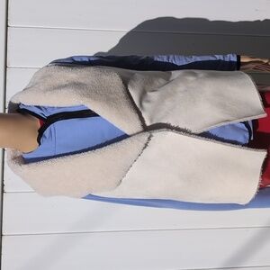 Ralph Lauren Cream Shearling Jacket Size S